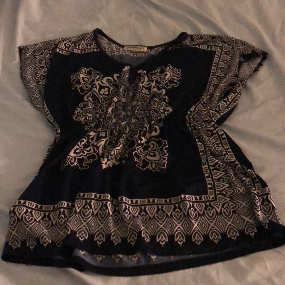 Limited edition Claudia Richard patterned blouse